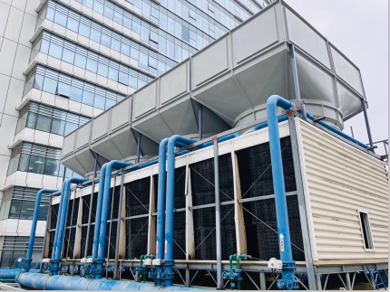 200噸橫流冷卻塔5米處測得噪音52分貝，問鼎整個行業(yè)誰能做到！